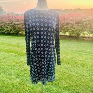 Michael Kors Shift Dress Women's M Heritage Blue